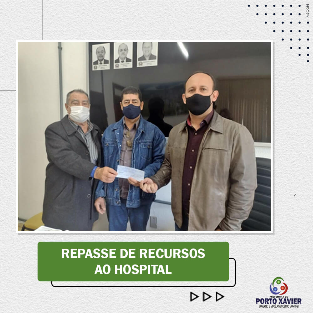 REPASSE DE RECURSOS AO HOSPITAL